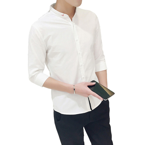 Camasa barbati uni cu maneci 3/4 in mai multe culori