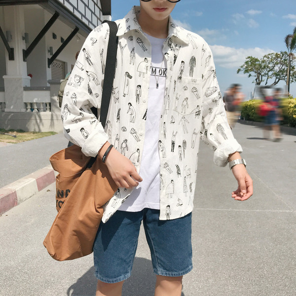 Camasa barbati cu maneca lunga model gratuit in doua culori