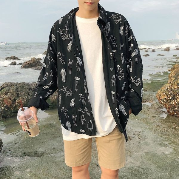 Camasa barbati cu maneca lunga model gratuit in doua culori