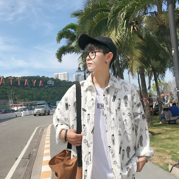 Camasa barbati cu maneca lunga model gratuit in doua culori