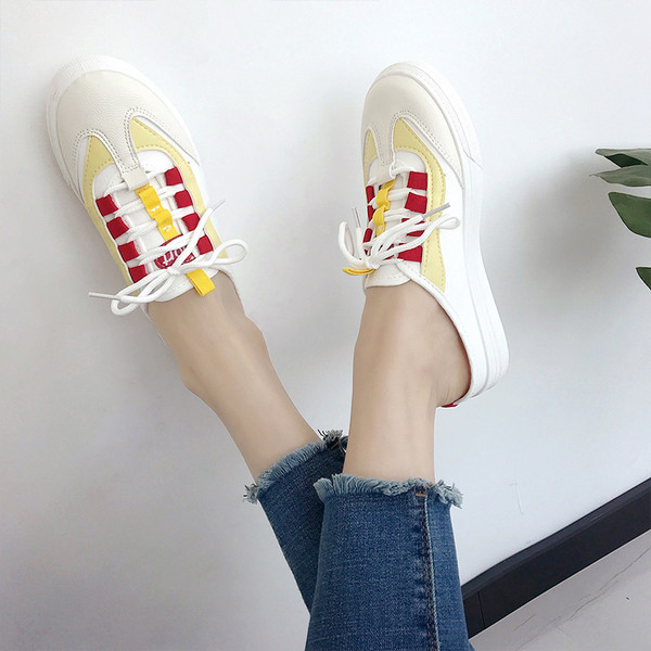 Adidasi de vara dama cu decor colorat