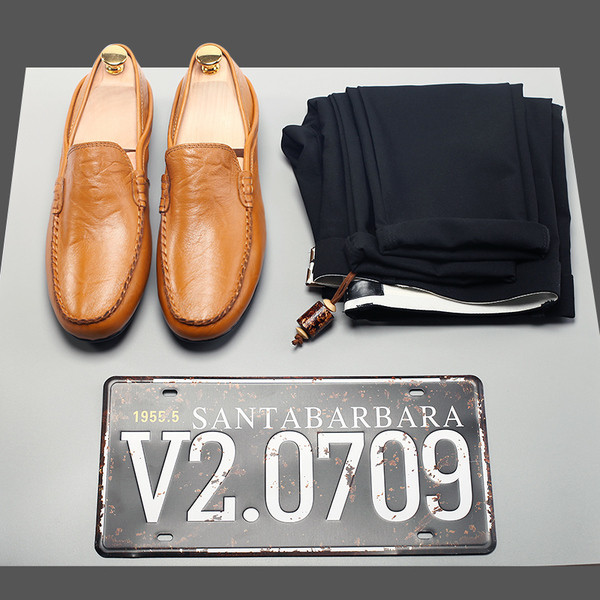 Mocasini barbati din piele in 2 modele si mai multe culori