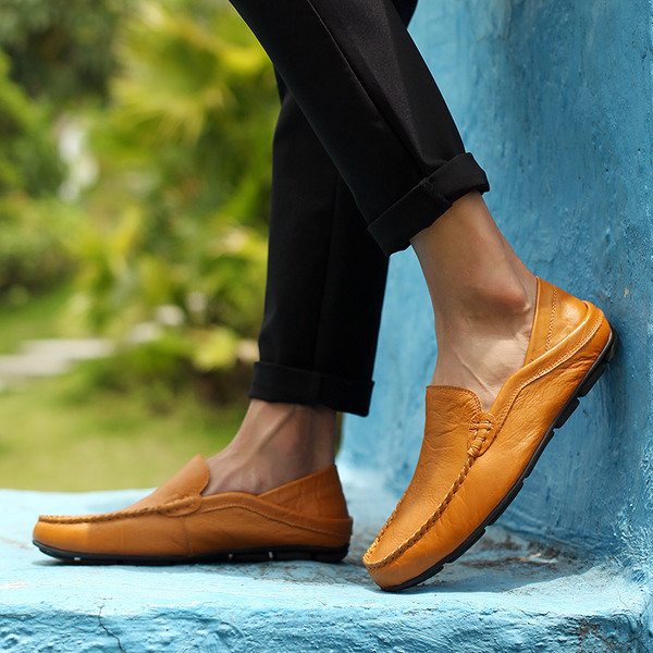 Mocasini barbati din piele in 2 modele si mai multe culori