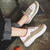 Adidasi comozi de dama in maro, gri si negru