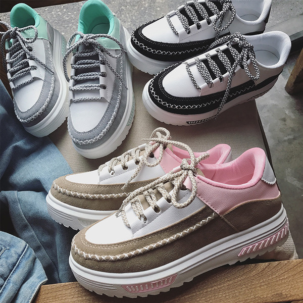 Adidasi comozi de dama in maro, gri si negru