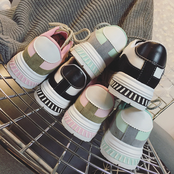 Adidasi comozi de dama in maro, gri si negru