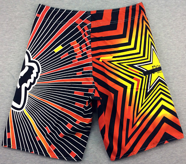 Costum de baie colorat pentru bărbați în două culori cu imprimeu