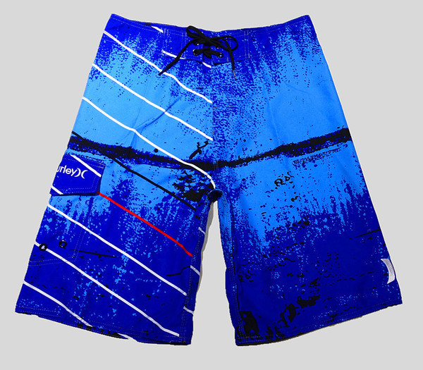 Мъжки бански в два цвята с висока талия