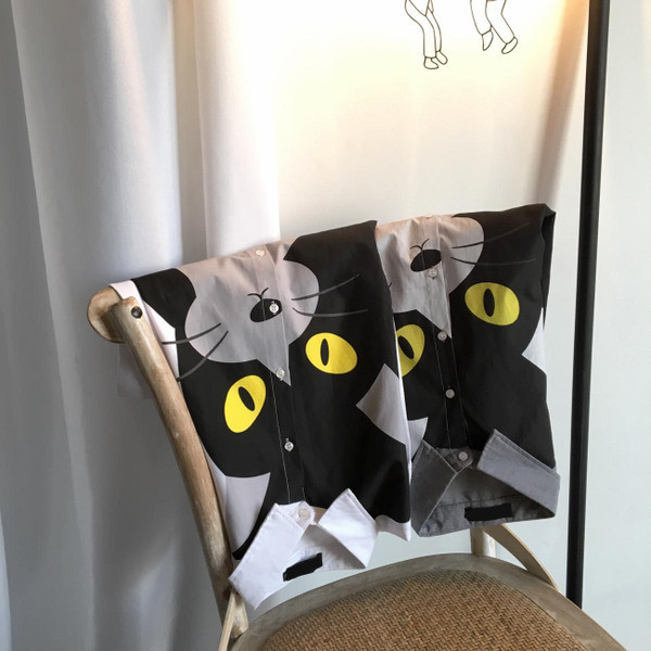 Camasa casual barbatesc cu maneci 3/4 si aplicatie in doua culori