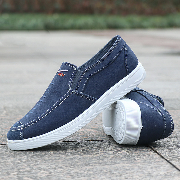 Mocasini de vara pentru barbati din stofa - diferite modele