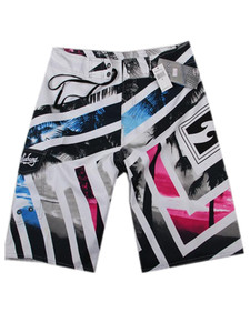 Costum de baie pentru bărbați de culoare închisă și deschisă cu imprimeu