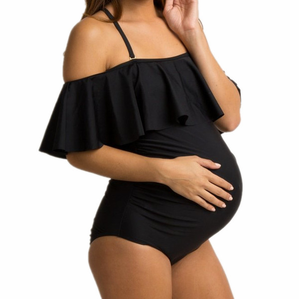 Teljes fürdőruha terhes nőknek két színben