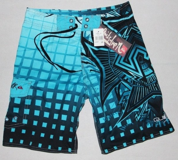 Costum de baie pentru bărbați cu imprimeu în trei culori