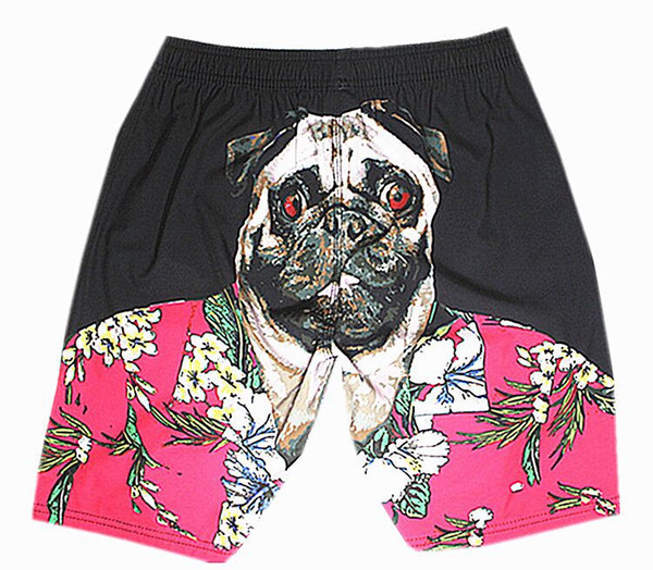 Costum de baie pentru bărbați în două culori cu animal print