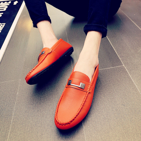 Mocasini eleganti pentru barbati cu decor metalic in mai multe modele