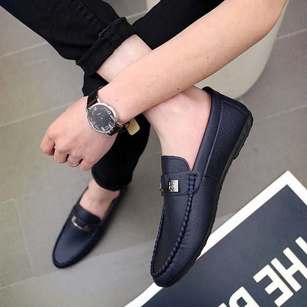 Mocasini eleganti pentru barbati cu decor metalic in mai multe modele