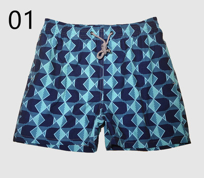 Costum de baie pentru bărbați cu talie elastică