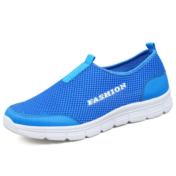 Mocasini pentru bărbați din material respirabil cu talpă plată