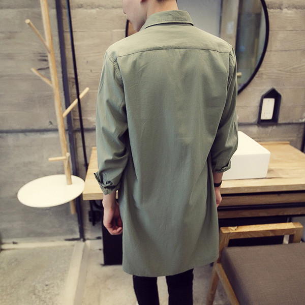 NOU Cămașă elegantă pentru bărbați, cu mâneci lungi, în două culori