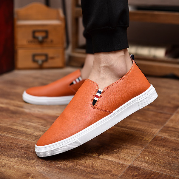 Mocasini casual barbati din piele in 4 culori