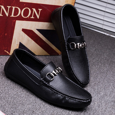 Mocasini eleganti pentru barbati din piele ecologica cu element metalic in mai multe culori