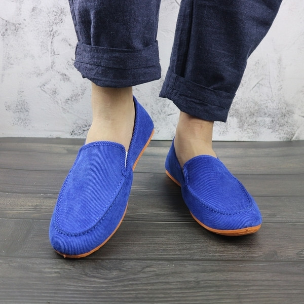 Mocasini barbatesti din piele intoarsa ecologica in mai multe culori