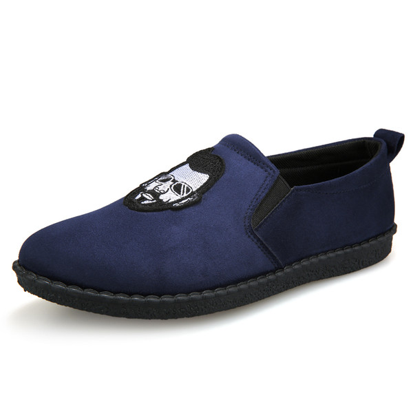 Mocasini barbatesti cu aplicare in 2 culori