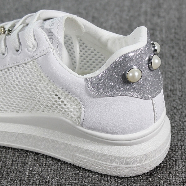 Adidasi de vara dama decorati cu perle in trei culori