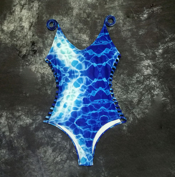 NOU costum de baie întreg pentru doamne în culori irizate