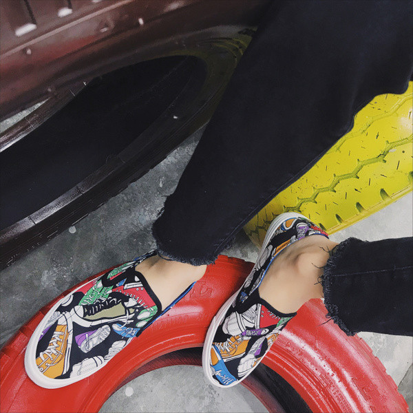 Mocasini sport colorati pentru barbati potriviti pentru utilizarea de zi cu zi