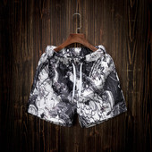 Ανδρικό μαγιό σε άσπρο και μαύρο χρώμα