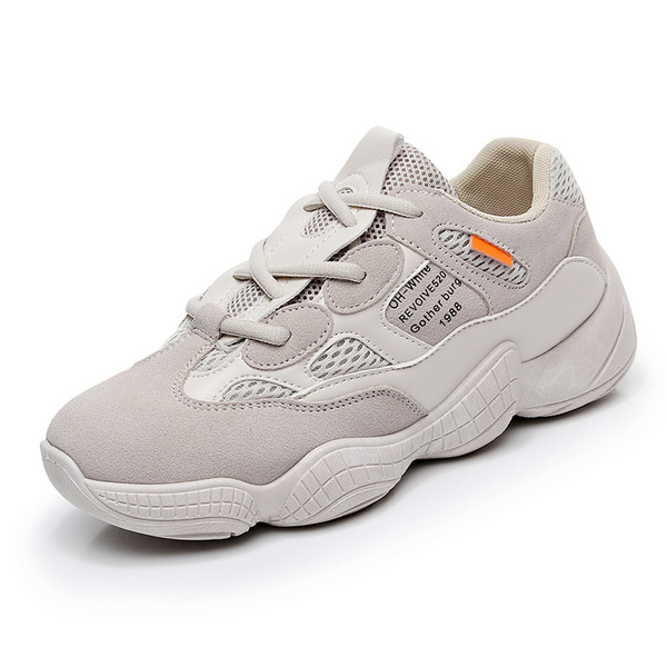 Tenisi casual dama in gri, alb si negru