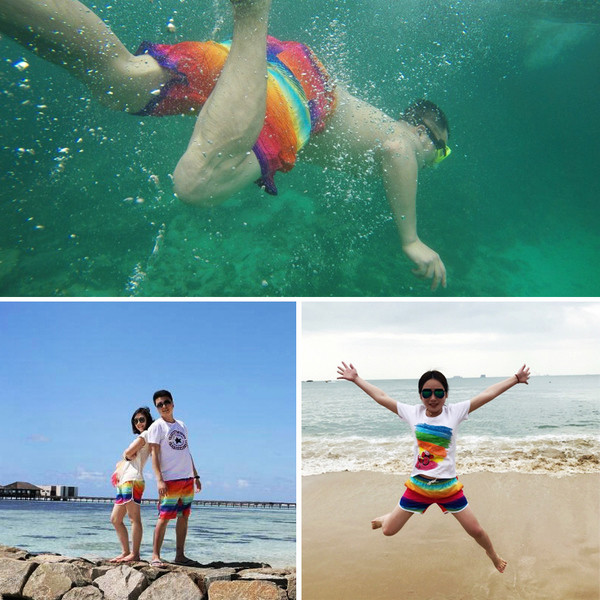 Costum de baie colorat pentru bărbați în mai multe modele