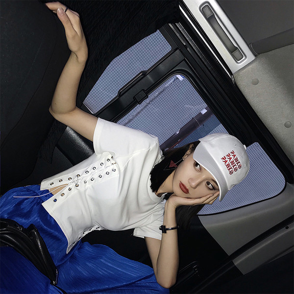 Tricou de dama modern cu maneci scurte si cravate in 2 culori