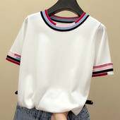 Tricou de dama modern cu decolteu O - model larg in mai multe culori