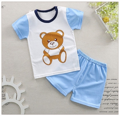 Set tricouri și pantaloni scurți pentru copii în mai multe culori potrivite pentru fete și băieți