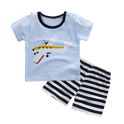 Set tricouri și pantaloni scurți pentru copii în mai multe culori potrivite pentru fete și băieți