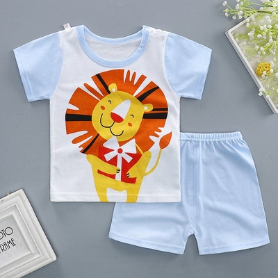 Set tricouri și pantaloni scurți pentru copii în mai multe culori potrivite pentru fete și băieți