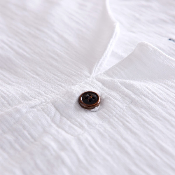 Tricou pentru bărbați cu mâneci scurte și guler în formă de O în trei culori