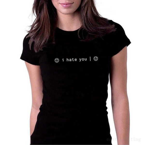 Γυναικείο μπλουζάκι με επιγραφή και O-λαιμόκοψη σε 2 χρώματα