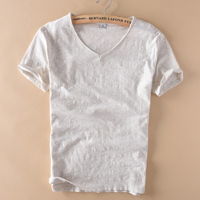 Άνετο ανδρικόT-shirt με κοντό μανίκι σε διάφορα χρώματα