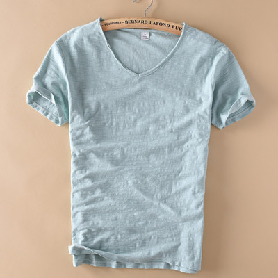 Άνετο ανδρικόT-shirt με κοντό μανίκι σε διάφορα χρώματα