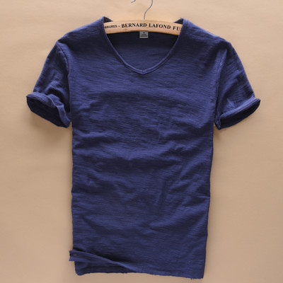 Άνετο ανδρικόT-shirt με κοντό μανίκι σε διάφορα χρώματα