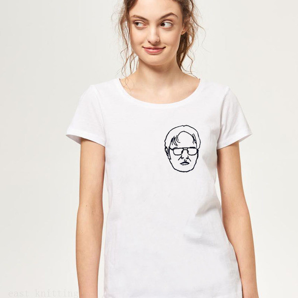 Tricou de dama cu imprimeu potrivit pentru utilizarea de zi cu zi