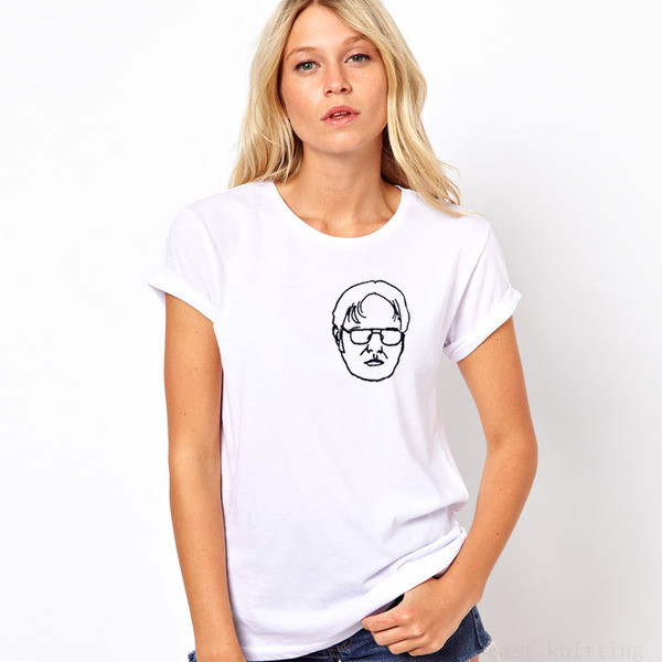 Tricou de dama cu imprimeu potrivit pentru utilizarea de zi cu zi