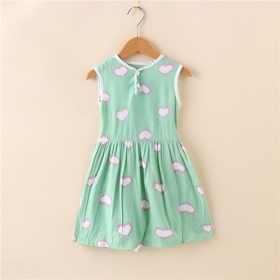 Παιδικό καθημερινό φόρεμα με μπροστινό κούμπομα σε διαφορετικά σχέδια