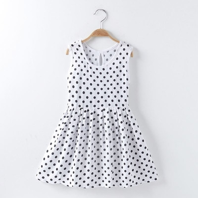 Παιδικό καθημερινό φόρεμα με μπροστινό κούμπομα σε διαφορετικά σχέδια