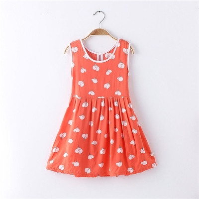 Παιδικό καθημερινό φόρεμα με μπροστινό κούμπομα σε διαφορετικά σχέδια