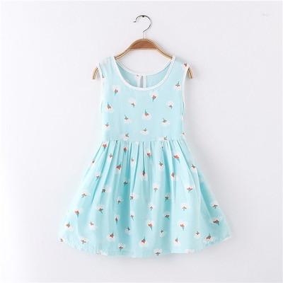 Παιδικό καθημερινό φόρεμα με μπροστινό κούμπομα σε διαφορετικά σχέδια