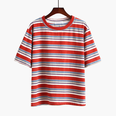 Γυναικεία T-shirt με O-neckline κατάλληλο για  τη καθημερινή ζωή σε διαφορετικά χρώματα
